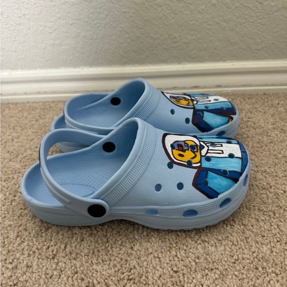 Roblox Kids Light Blue Rubber Clogs - Picture 3 of 6